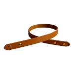 Skórzane ucho do koszyka / pasek do torebki   65 cm,  wkręcany, kolor koniak , złote okucia 
