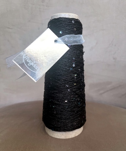 Włóczka z cekinami wiskoza Queen Magicloop