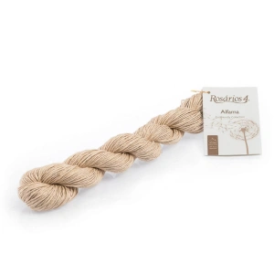 Alfama 01 Beżowy | Włóczka Rosarios4 | 100% Len