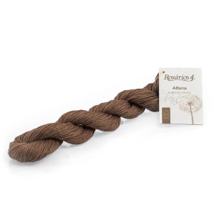 Alfama 15 Brązowy | Włóczka Rosarios4 | 100% Len