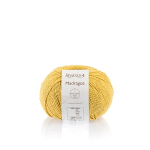 Madragoa 21 Musztardowy | Włóczka Rosarios4 | 100% Jedwab