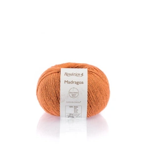 Madragoa 09 Pomarańczowy | Włóczka Rosarios4 | 100% Jedwab