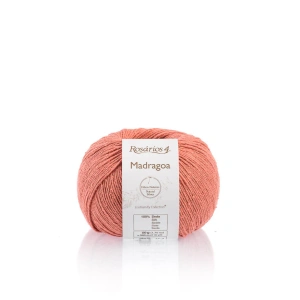 Madragoa 23 Łososiowy | Włóczka Rosarios4 | 100% Jedwab