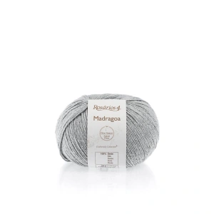 Madragoa 17 Szary | Włóczka Rosarios4 | 100% Jedwab