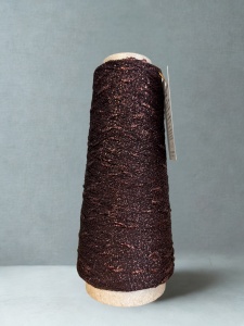 PRINCE  BRONZO wiskoza EcoVero z brązowymi nopkami, fantazyjna włóczka Magicloop 