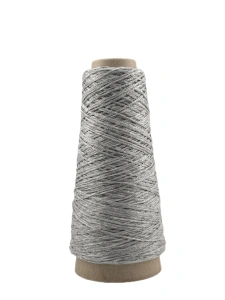 GLAM grigio chiaro 50gr , błyszcząca wiskoza , włóczka Magicloop  