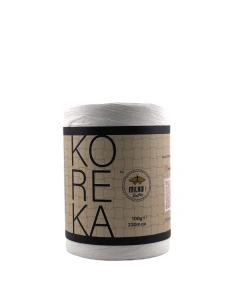Koreka Rafia 84  Biały | Włóczka Milano Rafia | Papierowa