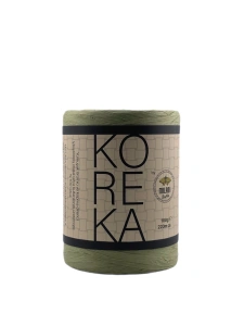 Koreka Rafia 85 Oliwkowy | Włóczka Milano Rafia | Papierowa