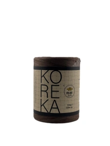 Koreka Rafia 86 Czekoladowy gorzka czekolada | Włóczka Milano Rafia | Papierowa