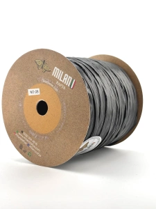 Milano Rafia 08 Czarny | Włóczka Milano Rafia | Wiskozowa