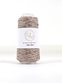 Pullu ip 50 gr/ 160 m 1102 Beżowy | Włóczka cekinowa  