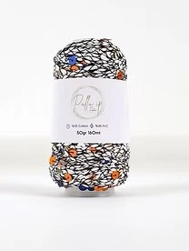 Pullu ip 50 gr/ 160 m 1078 biały  | Włóczka cekinowa  