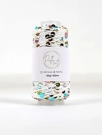 Pullu ip 50 gr/ 160 m 1011 biały| Włóczka cekinowa 