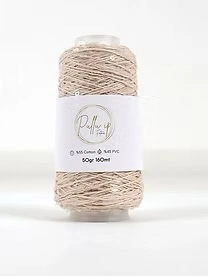 Pullu ip 50 gr/ 160 m 097 beżowy | Włóczka cekinowa 