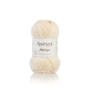 Abraço 01 Kremowy | Włóczka Rosarios4 | 90% bawełna, 10% kaszmir