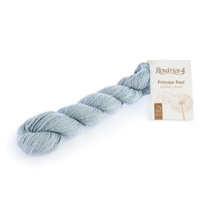 Príncipe Real 43 Błękitny | Włóczka Rosarios4 | 50% len, 50% bawełna i jedwab