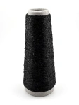 Flash Black , nylon z cekinami, włóczka Magicloop 