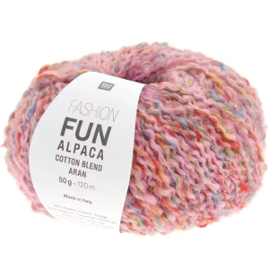 Fun Alpaca 003 Różowy | Włóczka Rico Design | Wełna Alpaka, Bawełna