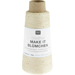 Creative Make It Blümchen 005 Kremowy | Włóczka Rico Design | Cekiny