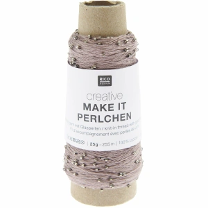 Creative Make It Perlchen 003 Brudny Różowy | Włóczka Rico Design | Koraliki