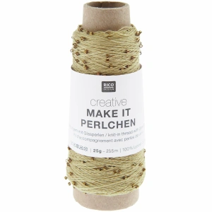 Creative Make It Perlchen 005 Złoty | Włóczka Rico Design | Koraliki