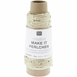 Creative Make It Perlchen 007 Kremowy | Włóczka Rico Design | Koraliki
