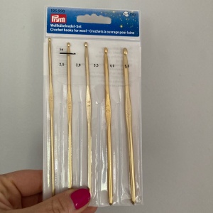 Zestaw szydełek metalowych PRYM 5 sztuk :2,5; 3; 3,5; 4; 5